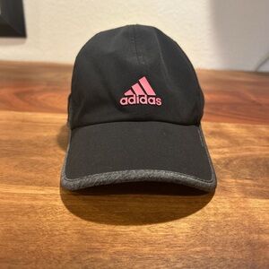Adidas Black Cap with Pink Logo